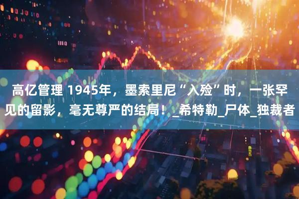 高亿管理 1945年，墨索里尼“入殓”时，一张罕见的留影，毫无尊严的结局！_希特勒_尸体_独裁者