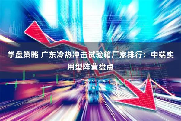 掌盘策略 广东冷热冲击试验箱厂家排行：中端实用型阵营盘点